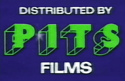 A Blue Background With The Words Distributed By Films GIF