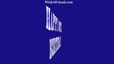 A Blue Background With The Words Happy 30Th Birthday In White Letters GIF