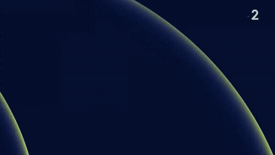 A Blue Background With Yellow Circles And The Words Tour De France 2024 On It GIF