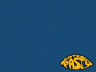 A Blue Background With Yellow Numbers 10 And Paste Pasty GIF