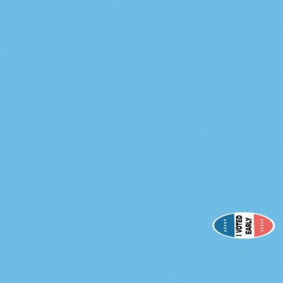 A Blue Bird Is Flying Next To A Voted Early Sign GIF