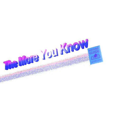 A Blue Book Titled Voting Guide Guides Vote Sticker