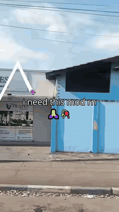 A Blue Building With A Sign That Says " Pilates " On It GIF