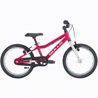 A Blue Bulls Bike With A Black Tire On A White Background GIF