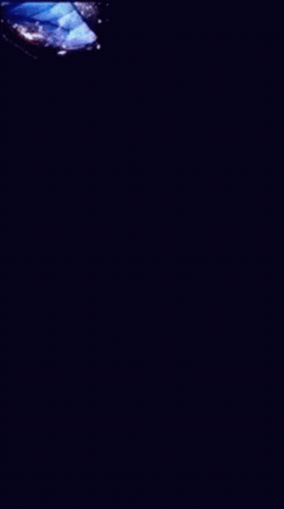 A Blue Butterfly Is Floating On A Dark Surface GIF