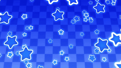 A Blue Checkered Background With Glowing Stars GIF