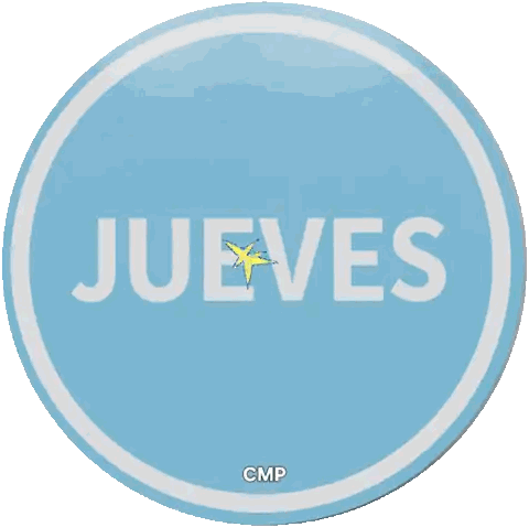 A Blue Circle With A White Cloud And The Word Juez S On It Sticker