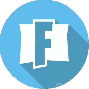 A Blue Circle With A White Letter F In The Middle Sticker