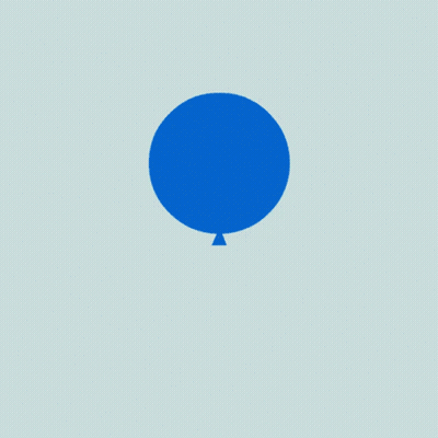 A Blue Circle With Pointed Edges Is On A White Background GIF