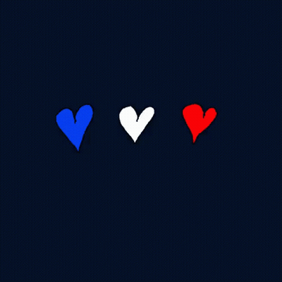 A Blue Eye With A Red Heart In It GIF