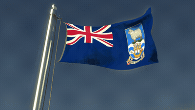 A Blue Flag With A Coat Of Arms And The Words British Virgin Islands GIF