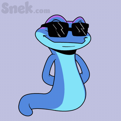 A Blue Frog Wearing Sunglasses And A Glove Says Loser !!! GIF