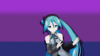 A Blue Haired Anime Character With A Speech Bubble That Says Iya GIF