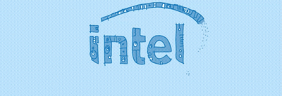 A Blue Intel Logo On A White Background GIF