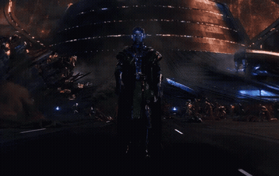 A Blue Light Is Coming Out Of A Person 'S Arms GIF