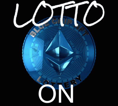 A Blue Lottery Coin With The Words Lotto On Written On It GIF