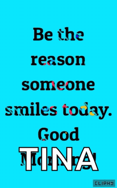 A Blue Poster That Says Be The Reason Someone Smiles Today GIF