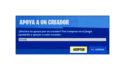 A Blue Screen That Says Apoya A Un Creador Sticker