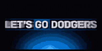 A Blue Sign That Says T 'S Go Dodge GIF