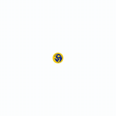 A Blue Sign With A Yellow Dragon And The Word Zmajevi GIF
