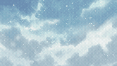 A Blue Sky With A Lot Of Clouds And Stars GIF