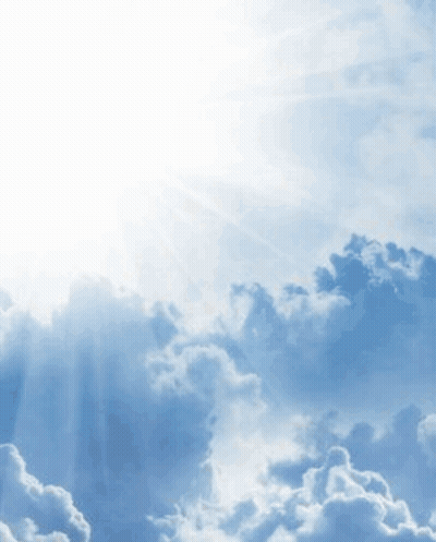 A Blue Sky With White Clouds And The Word Yhwh Written On It GIF