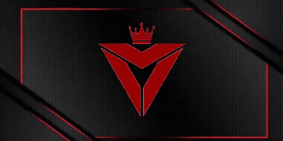 A Blue Triangle With A Crown On Top Of It On A Black Background GIF