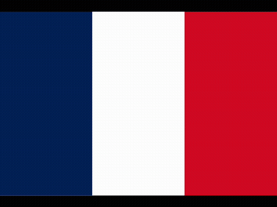 A Blue , White And Red Flag With A Black Background . GIF