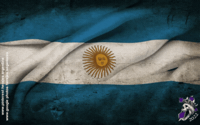 A Blue White And Yellow Flag With The Year 2022 GIF