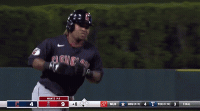 A Blurred Image Of A Baseball Player With The Number 18 On His Jersey GIF