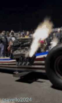 A Blurred Image Of A Car With The Year 2024 On The Bottom Right GIF