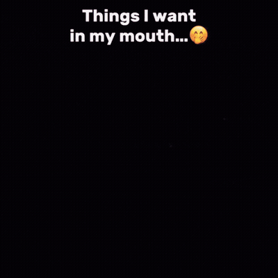 A Blurred Image Of A Chocolate Chip Cookie With The Words Things I Want In My Mouth GIF