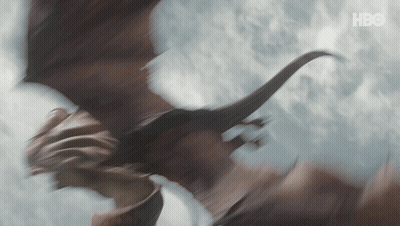 A Blurred Image Of A Dragon With A Hbo Logo In The Background GIF