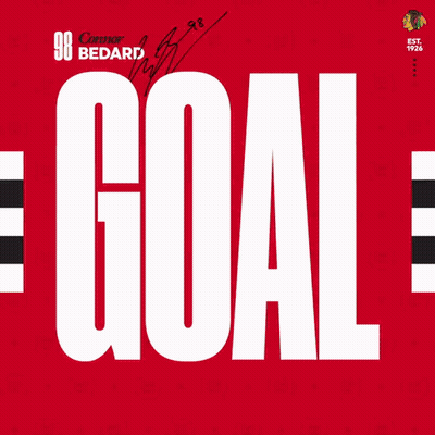A Blurred Image Of A Hockey Player With The Word Goal On It GIF
