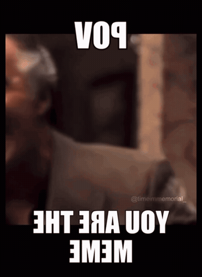 A Blurred Image Of A Man With A Beard And A Caption That Says ' V09 ' On It GIF