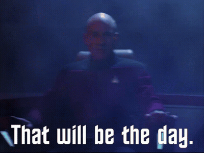 A Blurred Image Of A Man With The Words That Will Be The Day Below Him GIF