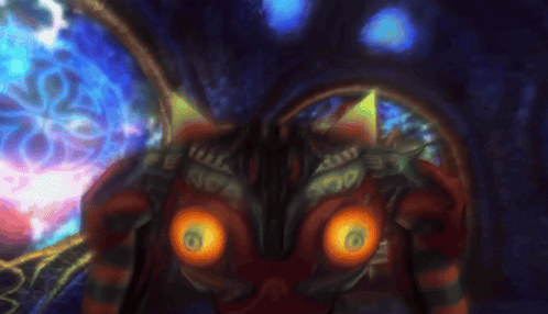 A Blurred Image Of A Monster With The Number 6 On It GIF