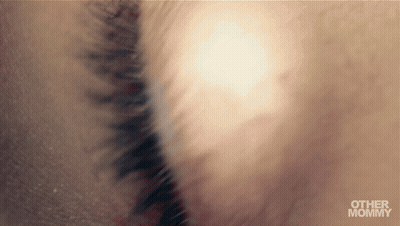 A Blurred Image Of A Person 'S Eye With The Words Other Mommy Below GIF