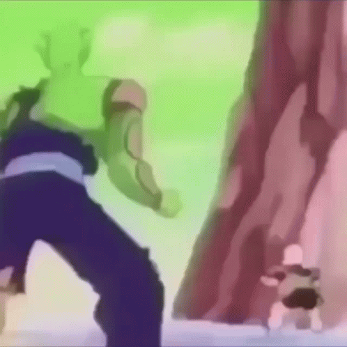 A Blurred Image Of A Person Standing In Front Of A Tree GIF