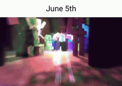 A Blurred Image Of A Person With The Date June 5Th GIF