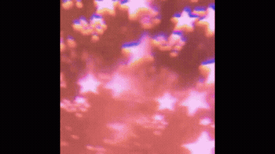 A Blurred Image Of A Pink Background With Stars GIF