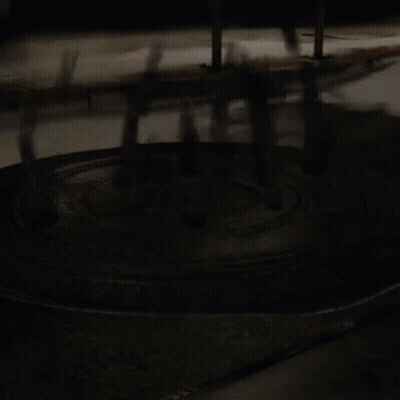 A Blurred Image Of A Sign That Says Records GIF