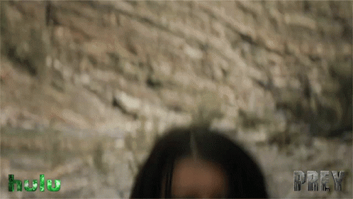A Blurred Image Of A Woman With The Word Prey On The Bottom Right GIF