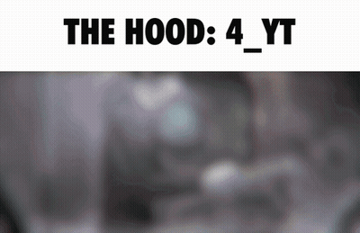 A Blurred Image With The Words " The Hood 4 Yt " On It GIF