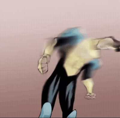A Blurry Drawing Of A Man In A Superhero Suit GIF