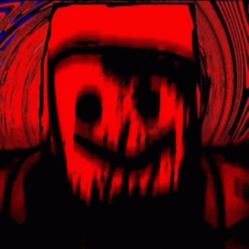 A Blurry Image Of A Person 'S Face With A Purple And Green Glow GIF