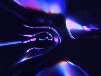A Blurry Image Of A Purple And Blue Colored Object GIF