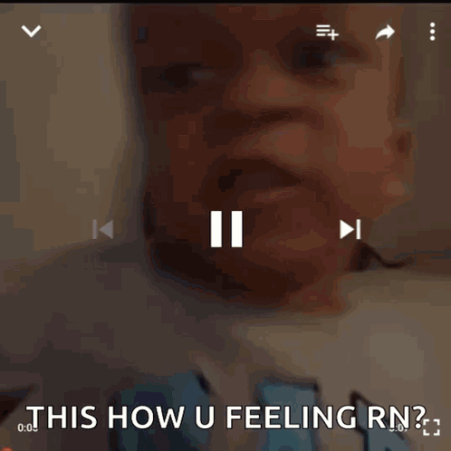 A Blurry Picture Of A Baby With The Words `` This How U Feeling Rn '' GIF