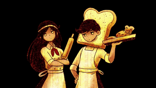 A Blurry Picture Of A Boy And A Girl With The Words Buy Our Bread Plz On The Top GIF