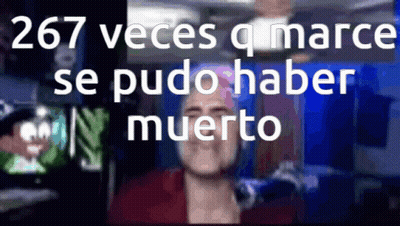 A Blurry Picture Of A Man With The Words 267 Veces Q Marco Se Pudo Haber Muerto GIF